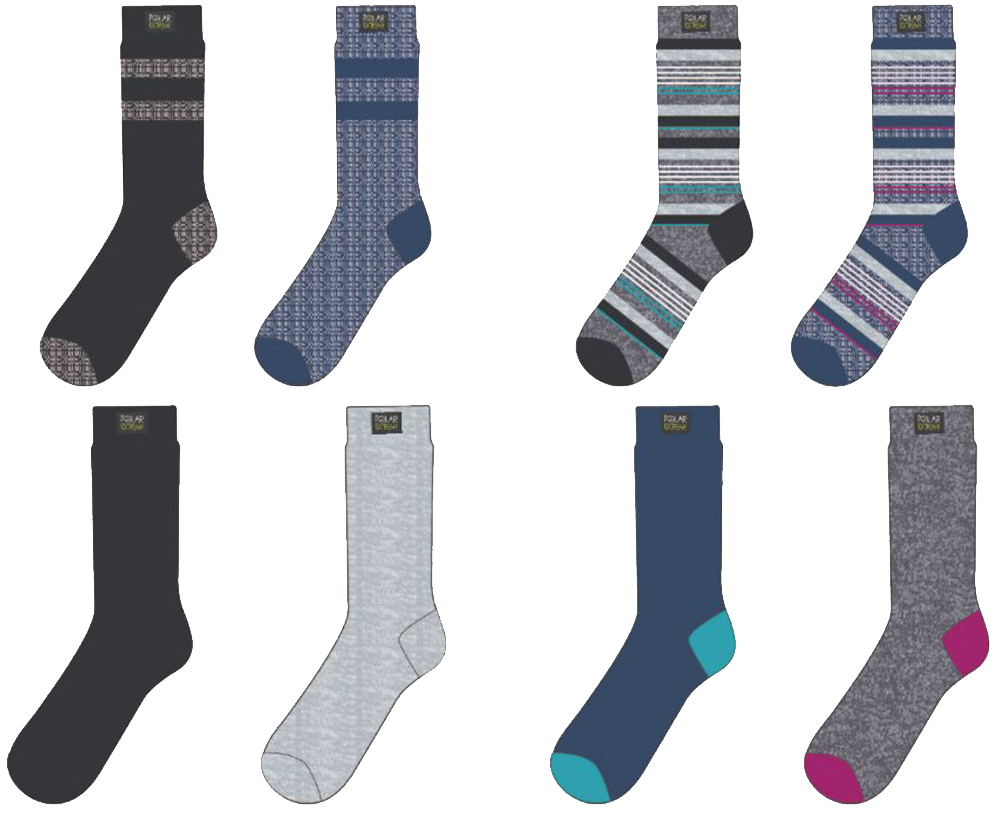 LADIES POLAR EXTREME PATTERN SOCK