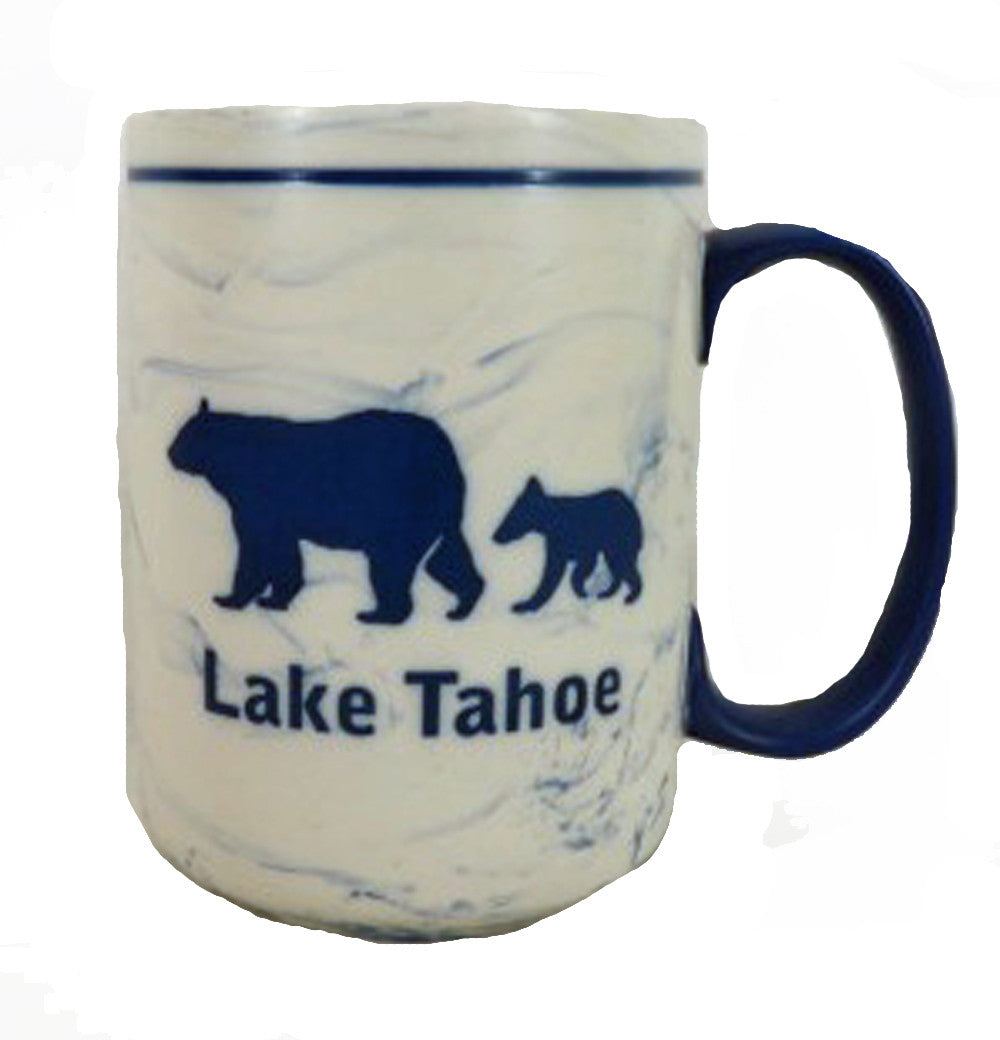 BLUE MARBLE LAKE TAHOE 14OZ BEAR MUG