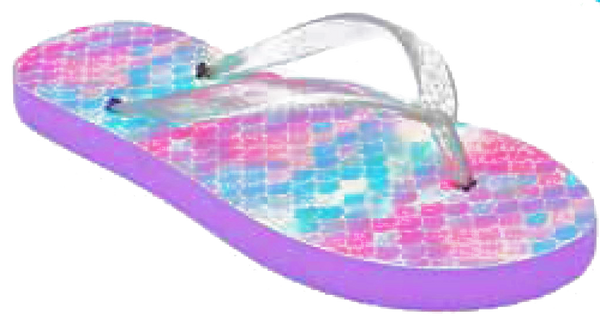 Girls mermaid 2025 flip flops