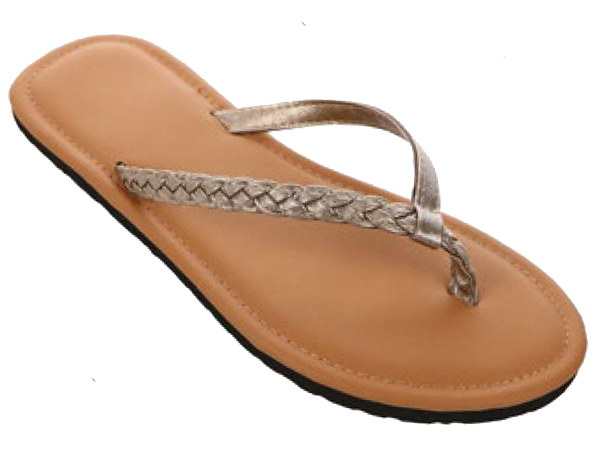 Bronze 2025 flip flops