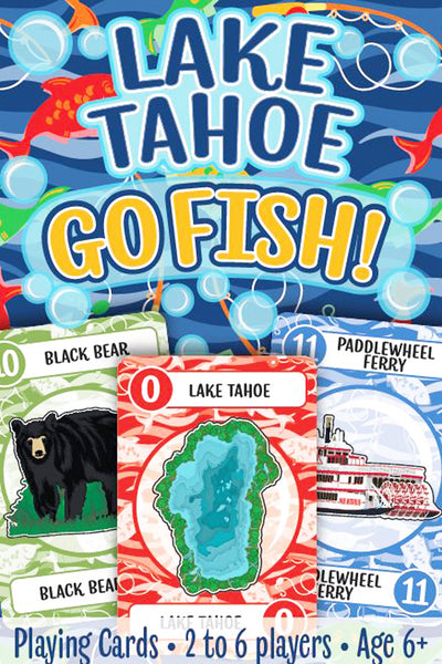 Souvenir Playing Cards Go Fish Lake Tahoe