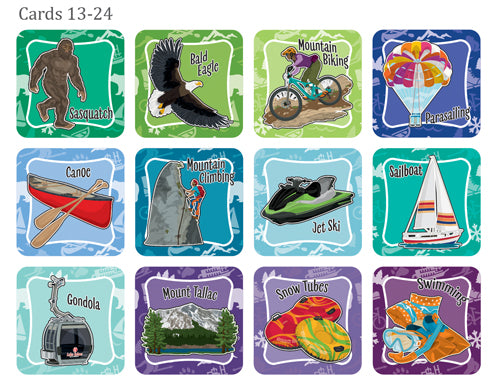 Souvenir Playing Cards Lake Tahoe Memory Match Game