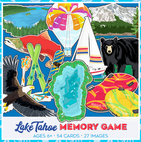 Souvenir Playing Cards Lake Tahoe Memory Match Game