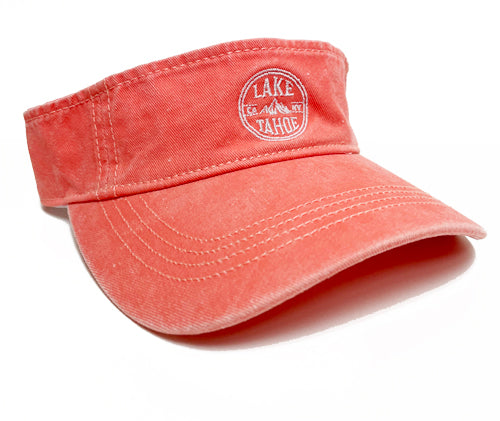 Souvenir Ball Cap Visor Embroidered Mountain Peak Lake Tahoe, Assorted