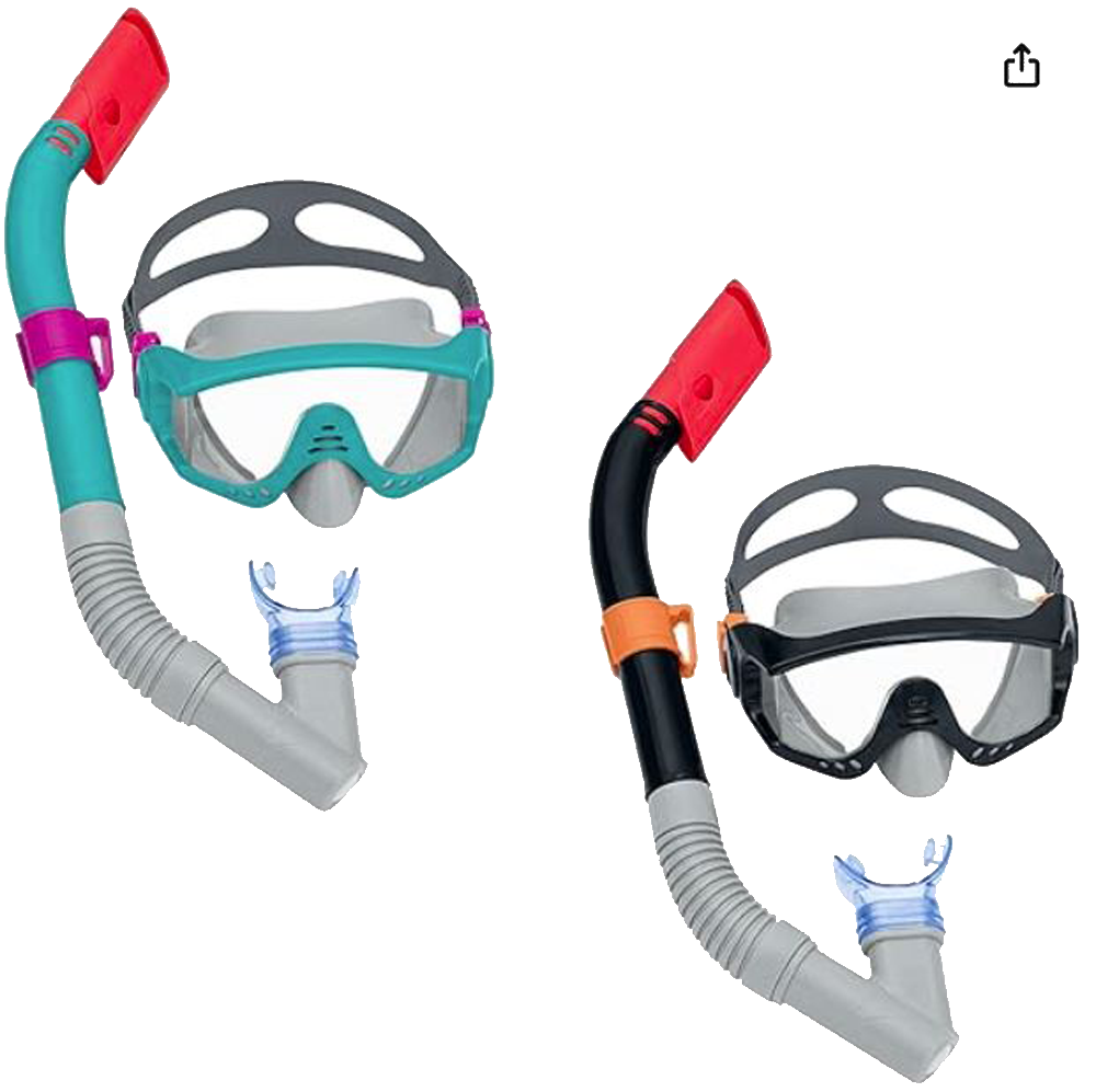goggles and snorkel Swim and Snorkel Goggles Adult Spark Wave Mask & Snorkel, Teen 14+