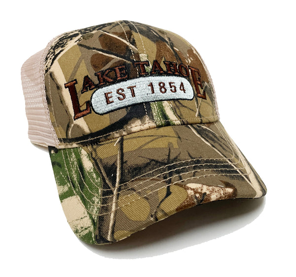 Souvenir Ball Cap Camo Lake Tahoe