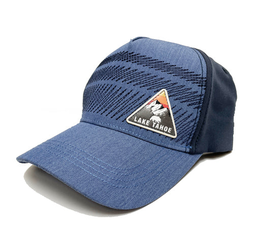 Souvenir Ball Cap Embroidered Zig Zag with Triangle Patch, Lake Tahoe Assorted