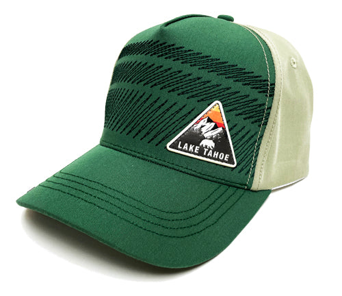 Souvenir Ball Cap Embroidered Zig Zag with Triangle Patch, Lake Tahoe Assorted