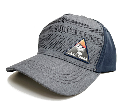Souvenir Ball Cap Embroidered Zig Zag with Triangle Patch, Lake Tahoe Assorted