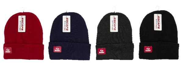 Winter-Hats Boys Sherpa Lined Solid Cuff Hat