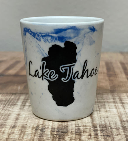 Souvenir Shot Glass Marble, Lake Tahoe