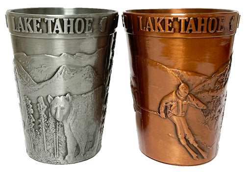 Souvenir Shot Glass Metal, Lake Tahoe