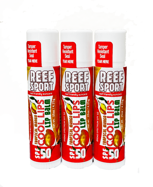 Sunscreen Reef Sport Sun Care Products Lotion 1.5oz w/Carabiner and Lip Balms