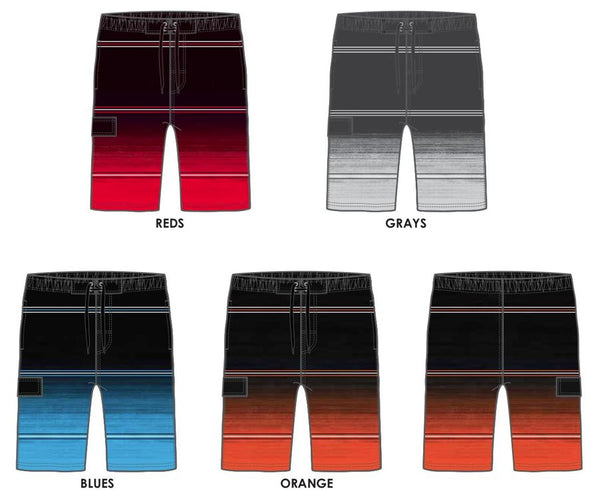 Swimwear Men's Color Dipped Board Short Swimsuit