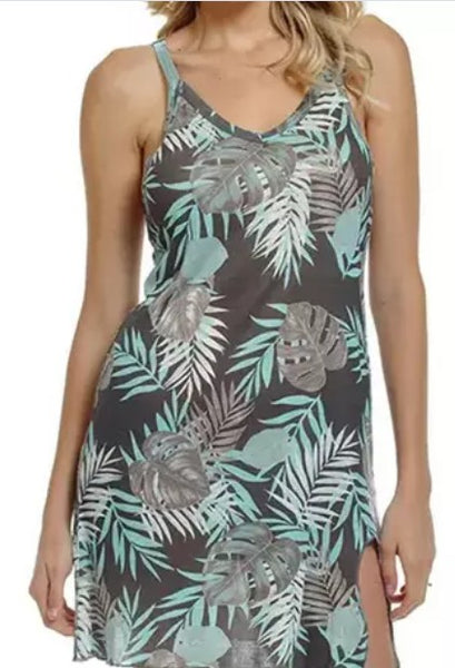 Swimwear Ladies Cover-up Leaf Strappy Swim Cover-up & Dress
