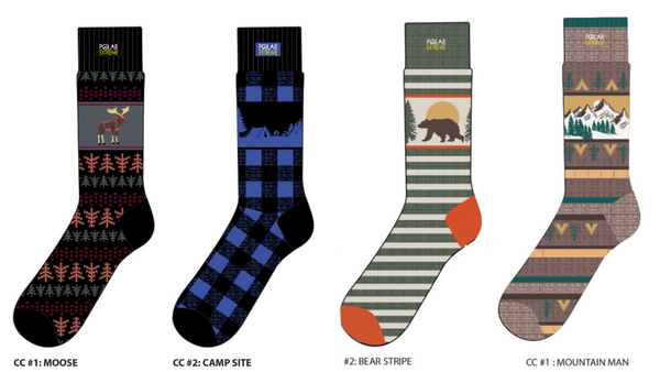 Socks-Men's Polar Extreme Novelty Pattern Sock