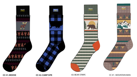 Socks-Men's Polar Extreme Novelty Pattern Sock