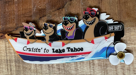 Souvenir Magnet Boat Cruisin', Lake Tahoe