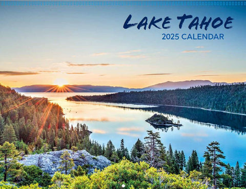 Souvenir Calendar 2025 Scenic Photo Journey Lake Tahoe 12 Month Calendar