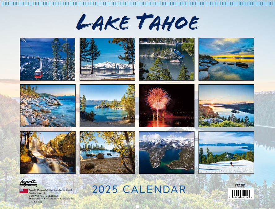 Souvenir Calendar 2025 Scenic Photo Journey Lake Tahoe 12 Month Calend - Wholesale Resort Accessories souvenir-calendar-2025-scenic-photo-journey-lake-tahoe-12-month-calend-wholesale-resort-accessories