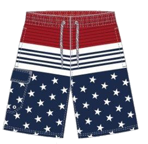 Swimwear Men's Americana Jazzy Boardshort