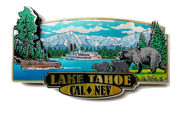 Souvenir Magnet Lake Tahoe Scenic Lake Tahoe CA-NV 3D Foil