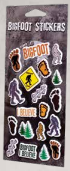 Souvenir Sticker Bigfoot Sheet, Puffy Design