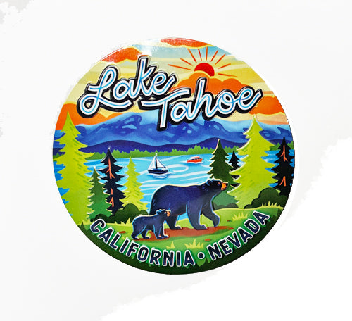 Souvenir Magnet Whimsy Art Metal, Lake Tahoe