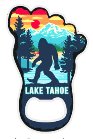 Souvenir Magnet Bigfoot Wilderness Bottle Opener, Lake Tahoe