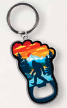 Souvenir Keychain Bigfoot Wilderness Bottle Opener