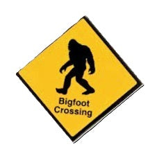 Souvenir Magnet Bigfoot Wilderness Crossing