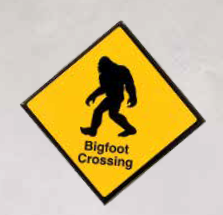 Souvenir Magnet Bigfoot Wilderness Crossing