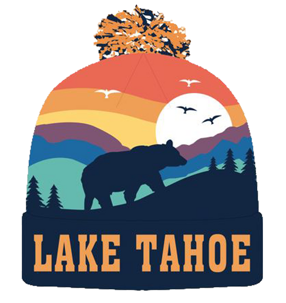 Winter-Hats Adult Pom,Bear, Bear 2, Boarder, Emerald Bay, Flower, Groovy, Mountain, Mountain 2, Star, Tree, Wave, Lake Tahoe