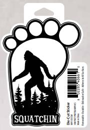 Souvenir Sticker Bigfoot Wilderness Saquatchin