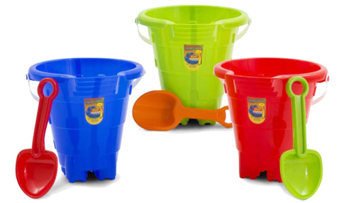 Summer Play Beach Toy 2 Piece Pail Castle & Shovel