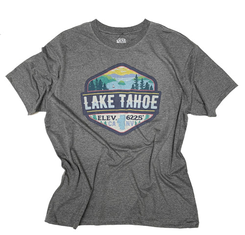 Souvenir T-Shirt Adult Merit Badge Silk Screen Design, Lake Tahoe