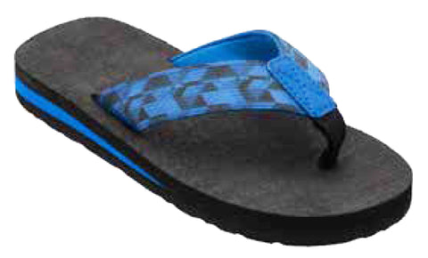 Sandals Boys Flip Flop Woven Strap Sandal, Blue, Orange