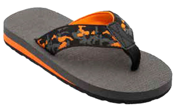 Sandals Boys Flip Flop Woven Strap Sandal, Blue, Orange