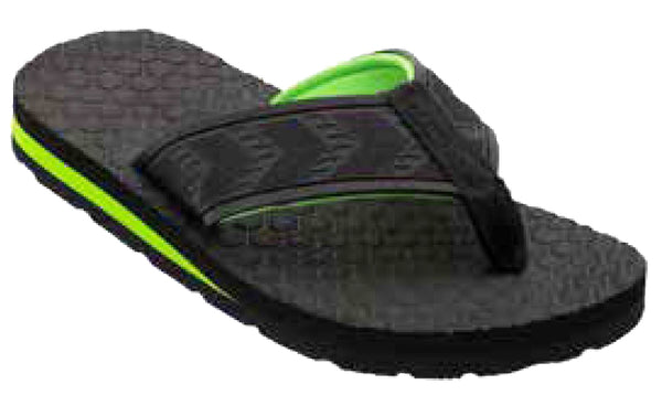 Sandals Boys Flip Flop Sporty Textured Insole Sandal, Blue, Black