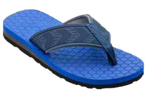 Sandals Boys Flip Flop Sporty Textured Insole Sandal, Blue, Black