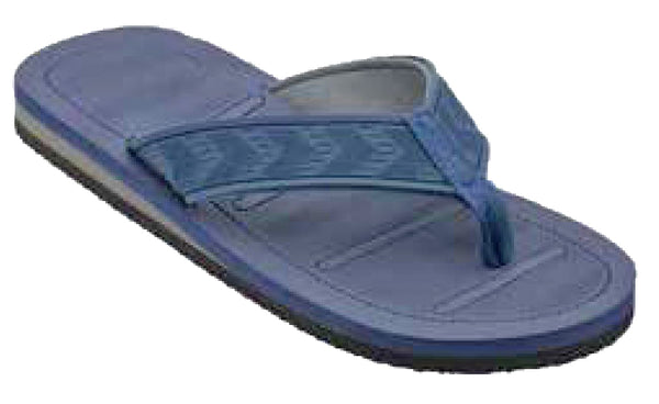 Sandals Men's Flip Flop Padded Strap Sandal, Blue, Brown