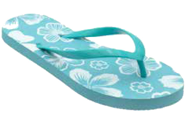 Sandals Ladies Flip Flop Daisy Sandal, Coral, Mint