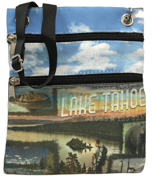 Souvenir Tote Retro Photo Canvas Passport Lake Tahoe Bag