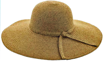 Fashion Hats Ladies Tied Strap Swinger, Natural