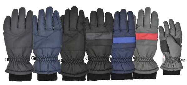 Winter Gloves-Ski Boys Taslon Ski Glove, Ages: 4-7, 8-12, 13-18