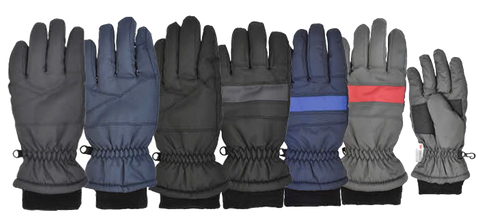 Winter Gloves-Ski Boys Taslon Ski Glove, Ages: 4-7, 8-12, 13-18