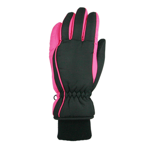 Winter Gloves-Ski Girls Taslon Ski Glove, Ages 4-7, Ages 7-12
