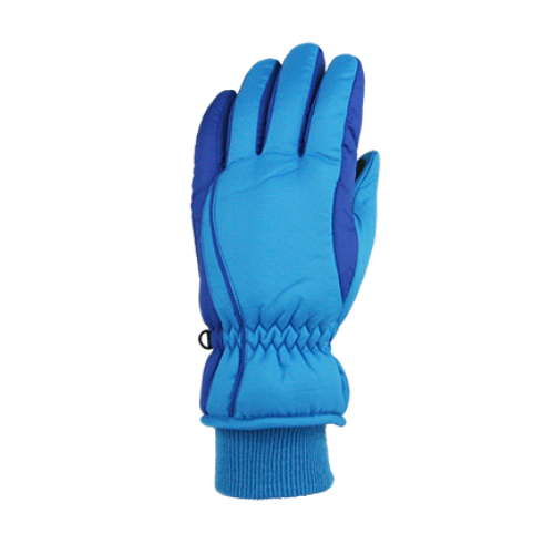 Winter Gloves-Ski Girls Taslon Ski Glove, Ages 4-7, Ages 7-12