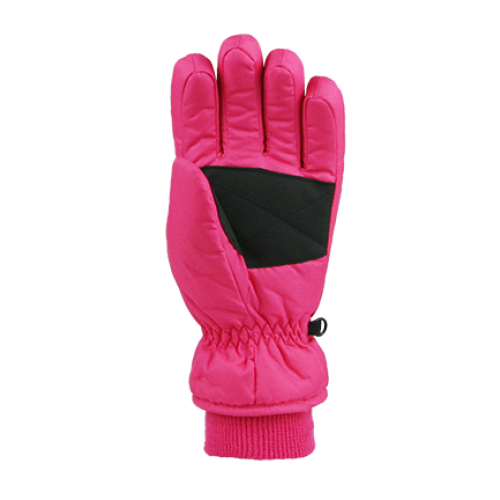 Winter Gloves-Ski Girls Taslon Ski Glove, Ages 4-7, Ages 7-12