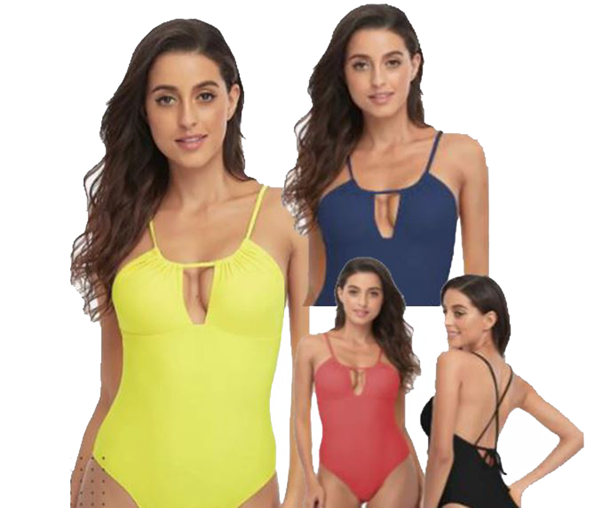 Ladies online flattering swimwear